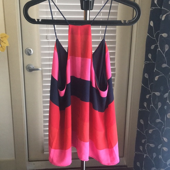 Express Multi Color Razer Back Tank Top - Picture 4 of 4